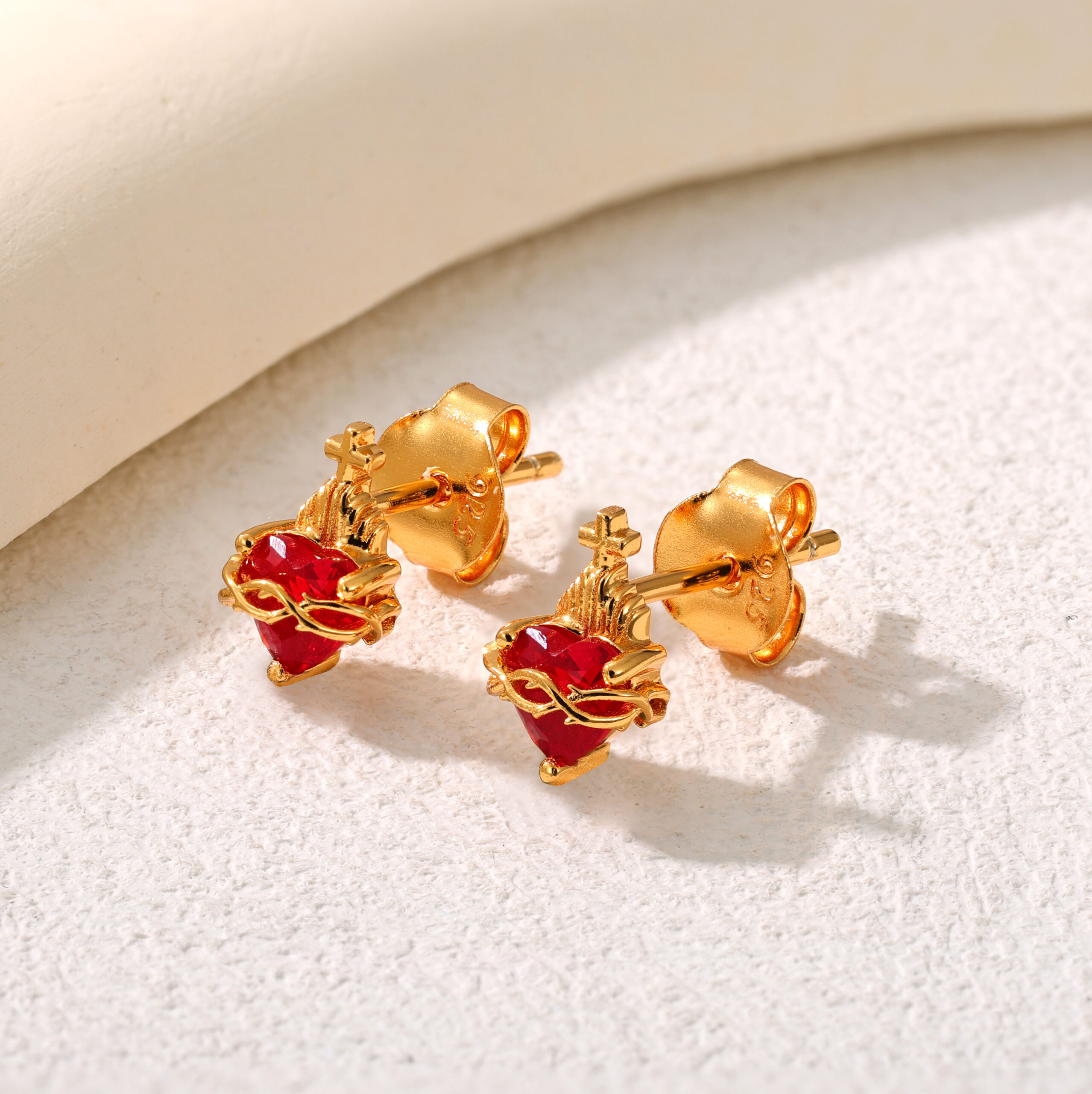 Zarcillos Del Sagrado Corazon de Jesus